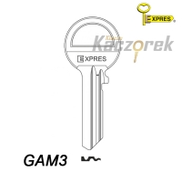 Expres 159 - klucz surowy mosiężny - GAM 3